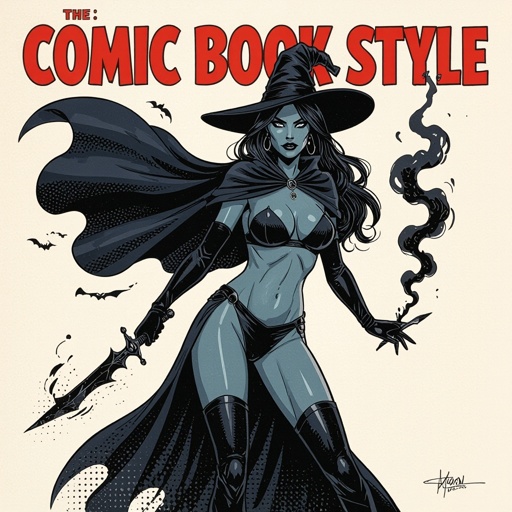 sexy shadow demon witch gypsy slate grey skin large black billowing cloak that emits darkness and shadow smoke. Two piece. Witches Hat.  Wields Black Evil Shadow Smoke Daggers