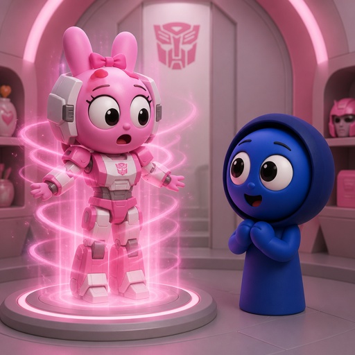 Pinki from Sprunki turning into Elita One for Jevin from Sprunki for the first time 