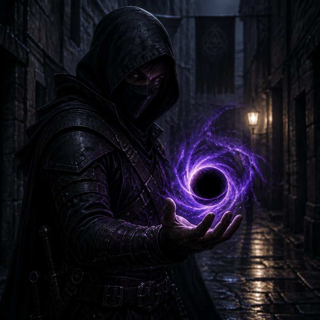 assassin with black hole