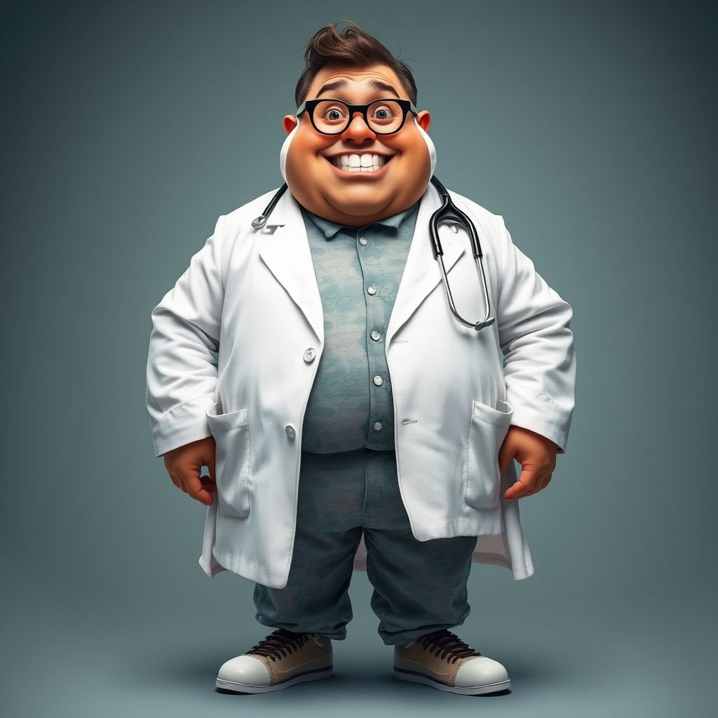 7:44 5GW Close .. create a fat doctor. Who is funny human looking from head to toe. And he always immediately results to surgery for anything even small things. So please be sure to show his whole outfit head to toe. Make him have 1 tooth. Make it more adult humor instead of cartoon humor.