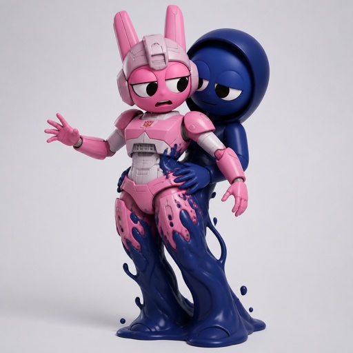 Pinki from Sprunki as Elita One merging with Jevin from Sprunki starting with her legs 