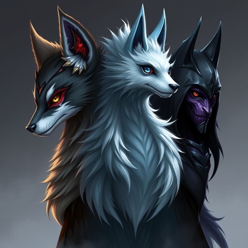 Is a nevermore student at nevermore and is a kitsune/windigo/shadow stalker
