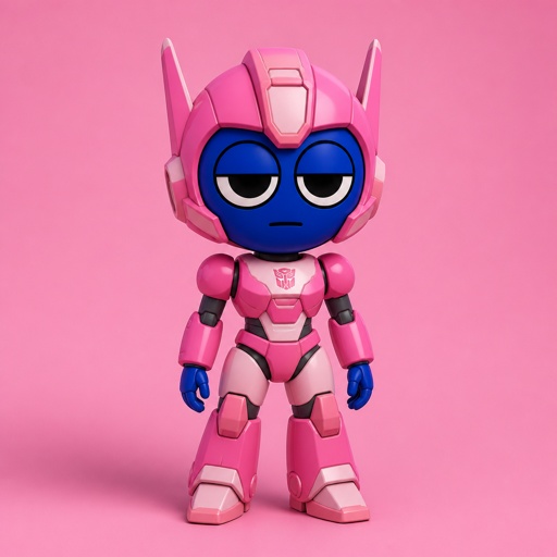 Pinki from Sprunki as Elita One merging her legs onto Jevin from Sprunki and then her arms and then her Body and lastly her head and helmet