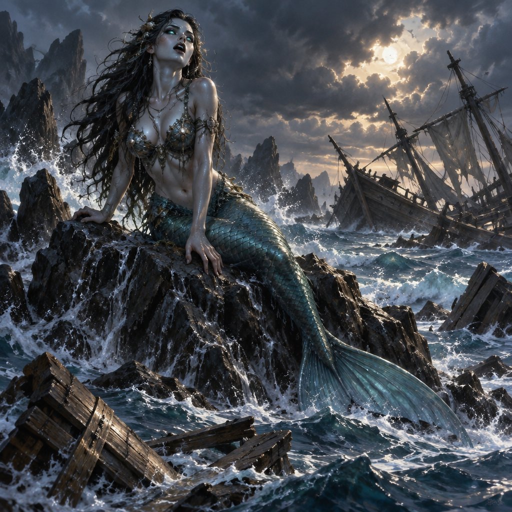 The Siren's Call (Mythological creatures whose beautiful, sweet singing lured sailors to wreck on hidden rocks.)