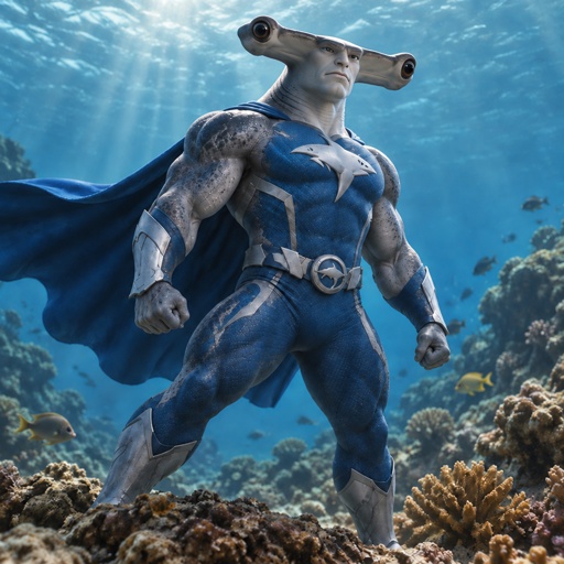 a statue of a man in a blue costume