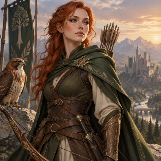 Female Fiery ginger noble ranger