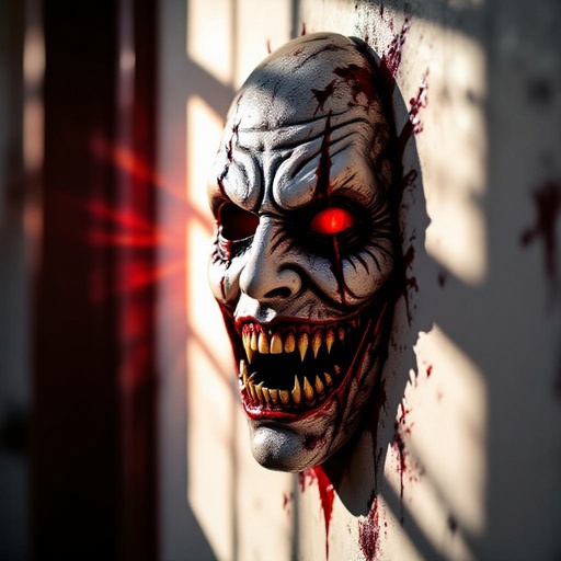 Evil horror mask