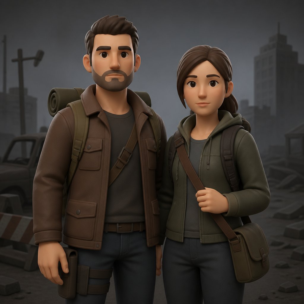 John Doe from forsaken as a survivor with his wife Jane Doe