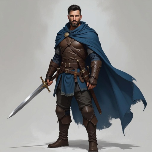 A human man in his early forties and has short black hair with growing black beard 