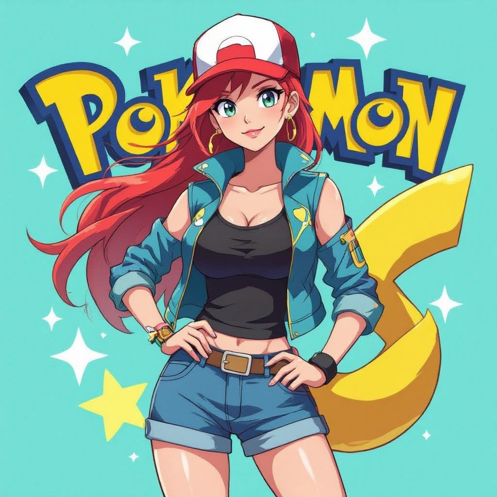 Pokémon Trainer Beautiful Adult Babe