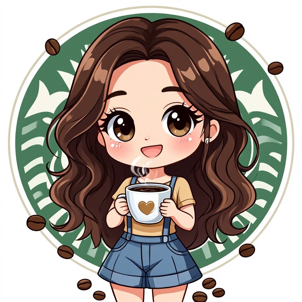 Cute Lady who loves coffee and things about coffee
