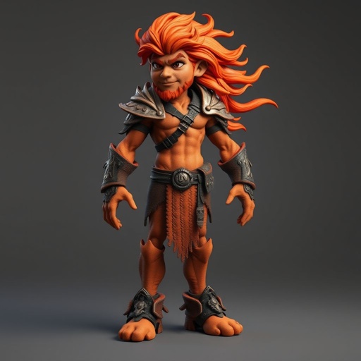 Create a character: battle hero Rhen the Fire-Singer – A lean, muscular man. Show him head to toe including his shoes.