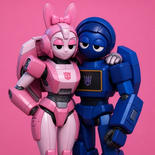 Pinki from Sprunki as Elita One merging with Jevin from Sprunki