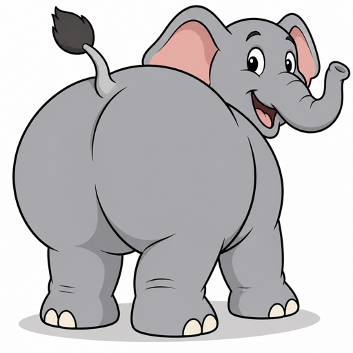 Elephant Fat Butt