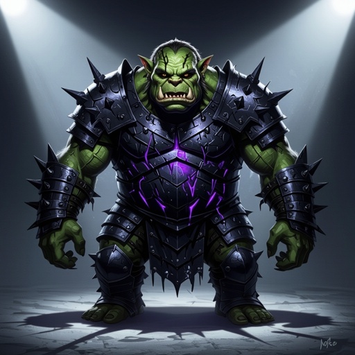 ogre with heavy chain mail armor