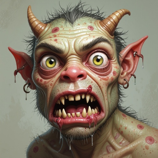 Create a funny but weird looking monster