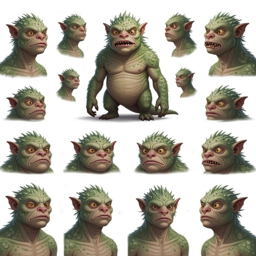 Create a funny but weird looking monster