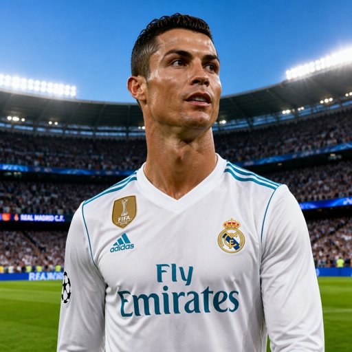 Cristiano Ronaldo im Fußballstadion