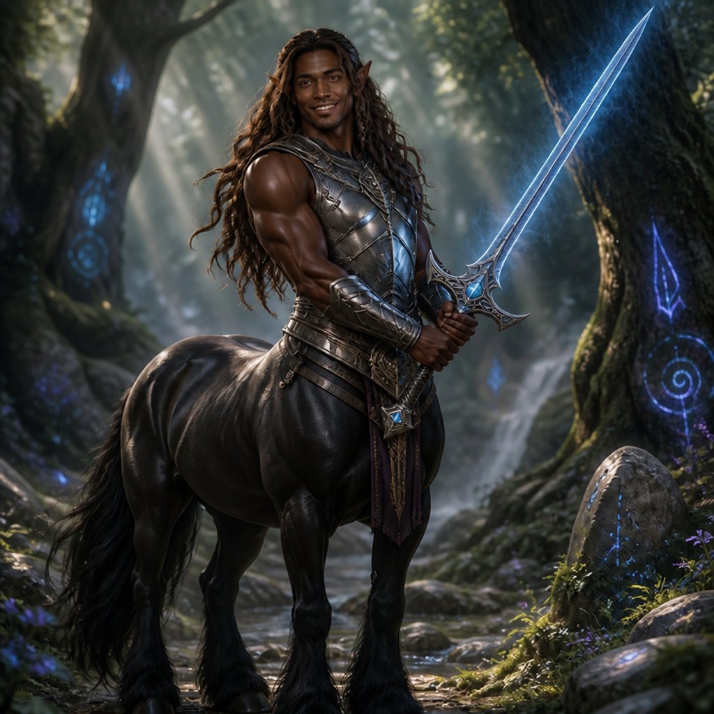 a painting of a man on a horse holding a sword
