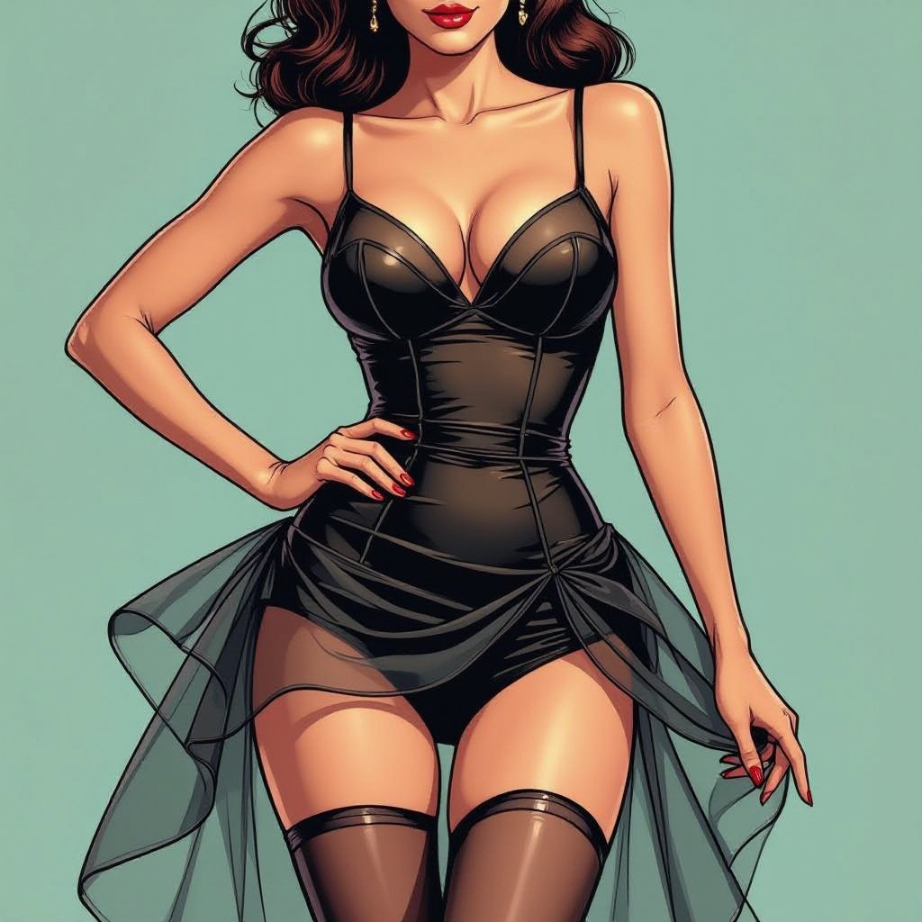 Babe in Organza small tight thigh high dress