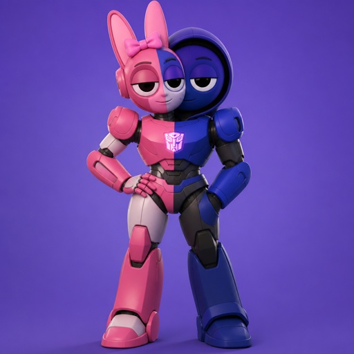 Pinki from Sprunki as Elita One merging with Jevin from Sprunki