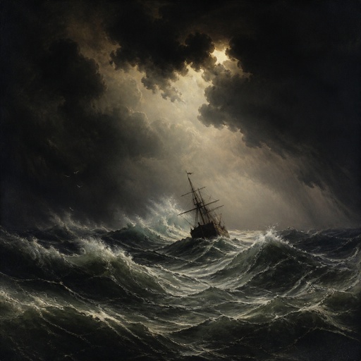 The Nor’easter in all its fury, like  in the movie storm of the century 