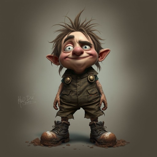 Create a adult funny character name mud dud 