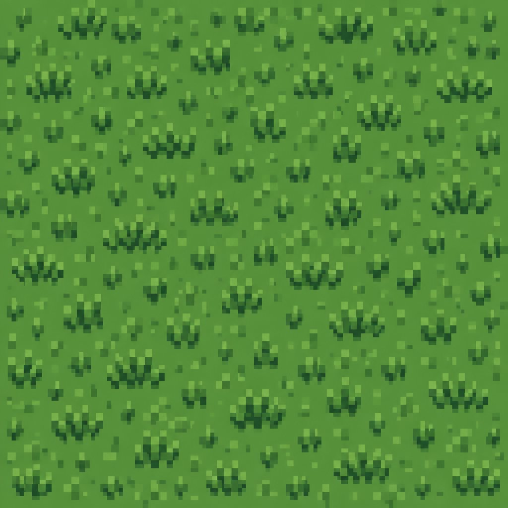 Cool Grass,monotone colors, top down style