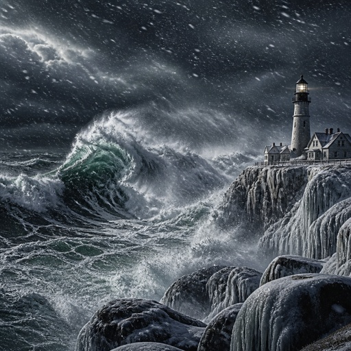  Nor’easter in all its fury, like  in the movie storm of the century 