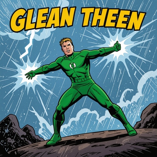 Man in green jumpsuit controlling the weather 