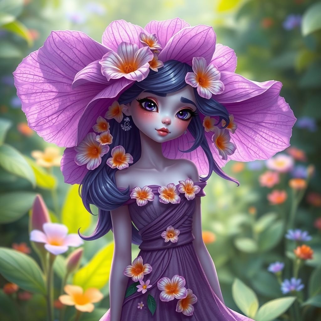 Spongy purple flowers 
