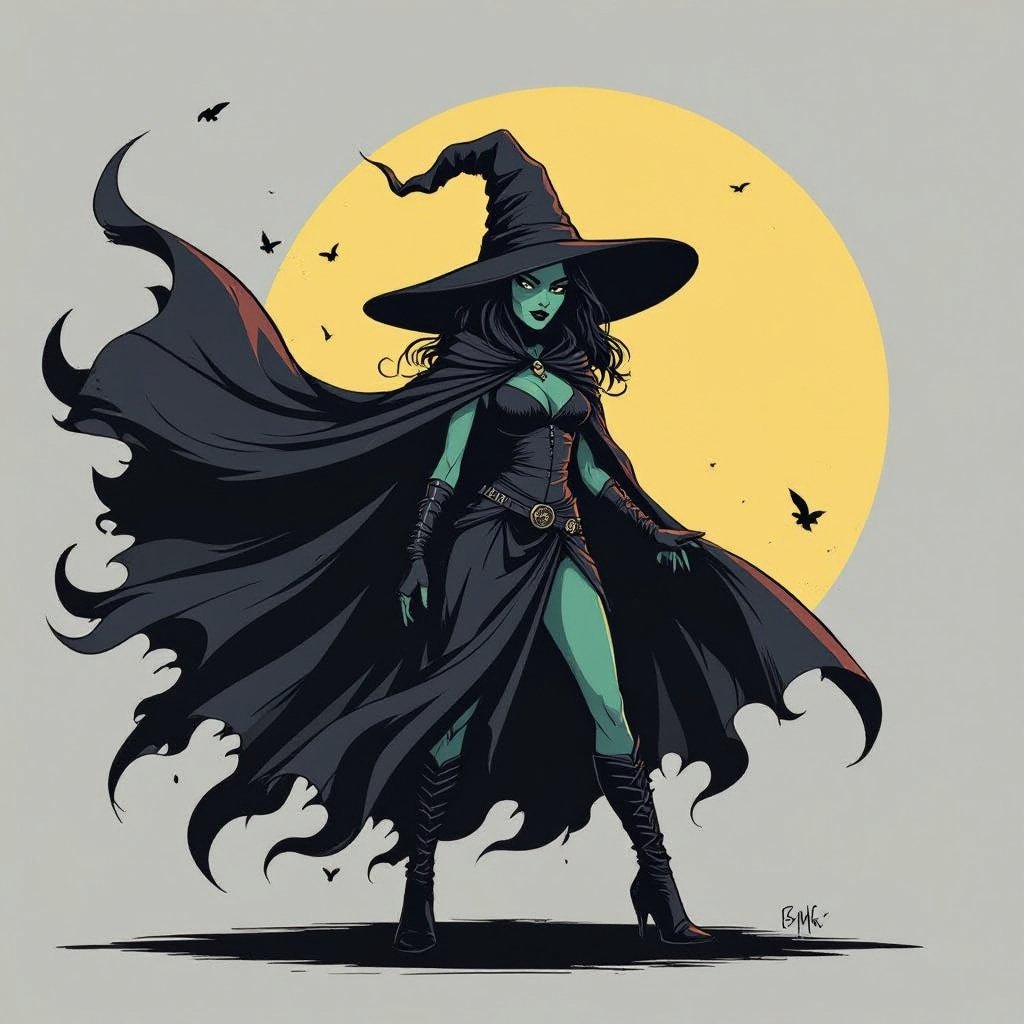 sexy shadow demon witch gypsy slate grey skin large black billowing cloak that emits darkness and shadow