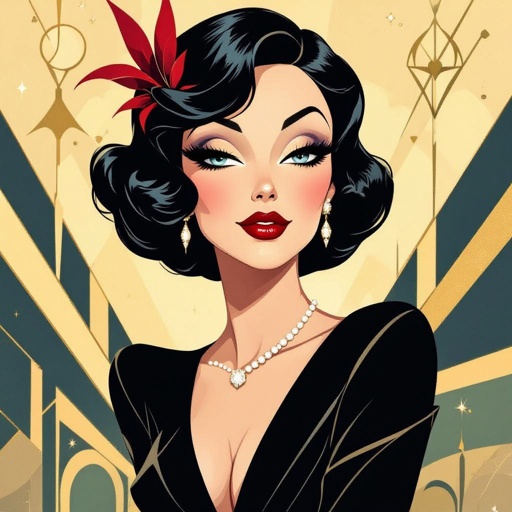 Create a character lady who has attitude but is funny looking and loves lipgloss 