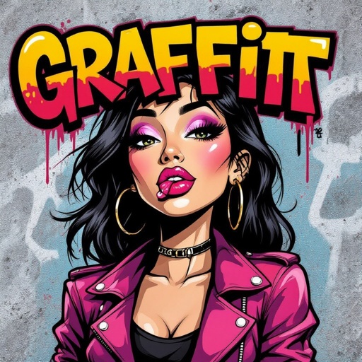 Create a character lady who has attitude but is funny looking and loves lipgloss 
