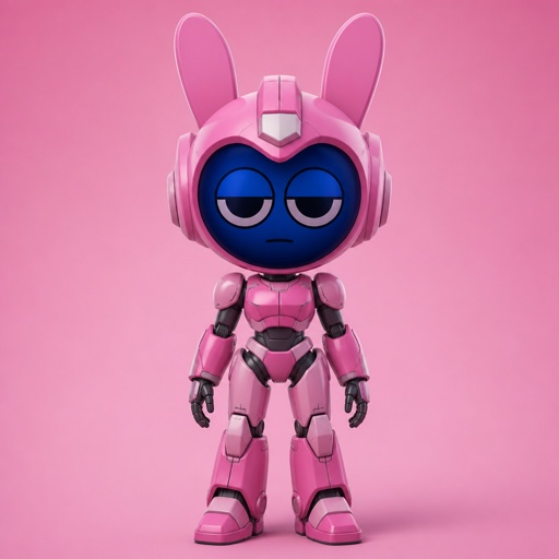 Pinki from Sprunki as Elita One merging her legs onto Jevin from Sprunki and then her arms and then her Body and lastly her head and helmet