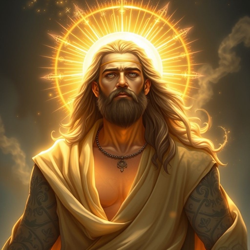 A bright divine man in his 30s
