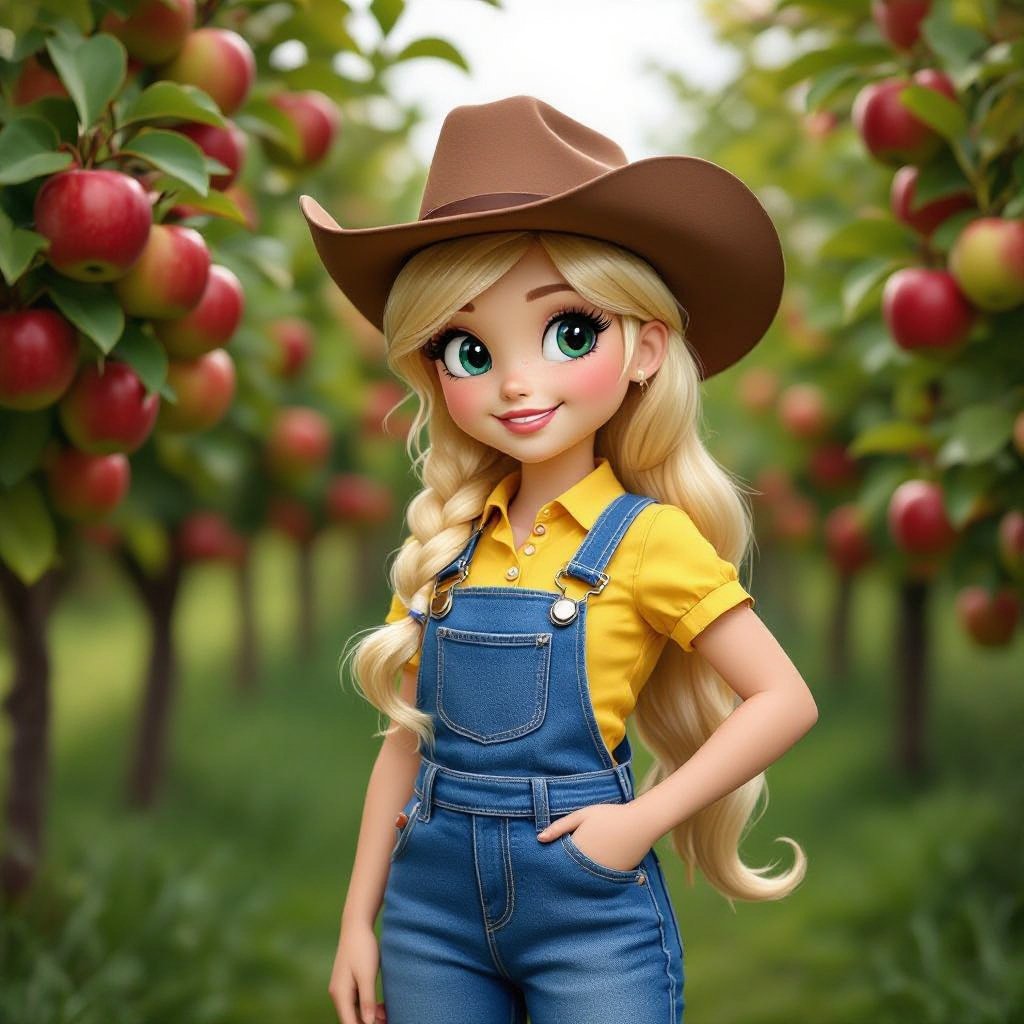 Make Applejack from my little pony a human