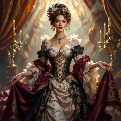 Create a character showing there whole body head to toe, a lady who loves beauty products