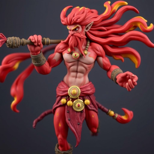 Create a character: battle hero Rhen the Fire-Singer – A lean, muscular man