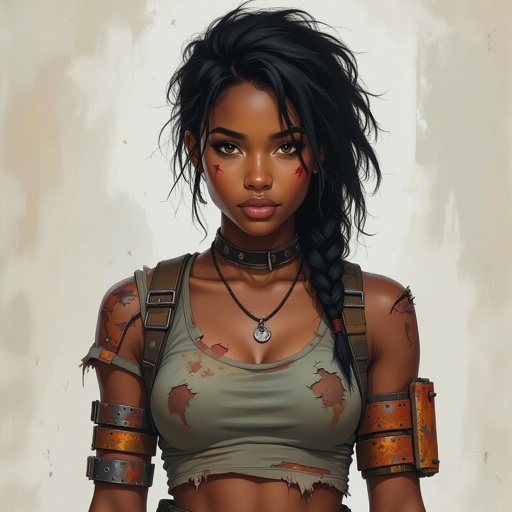 A African American woman in his early twenties with black hair