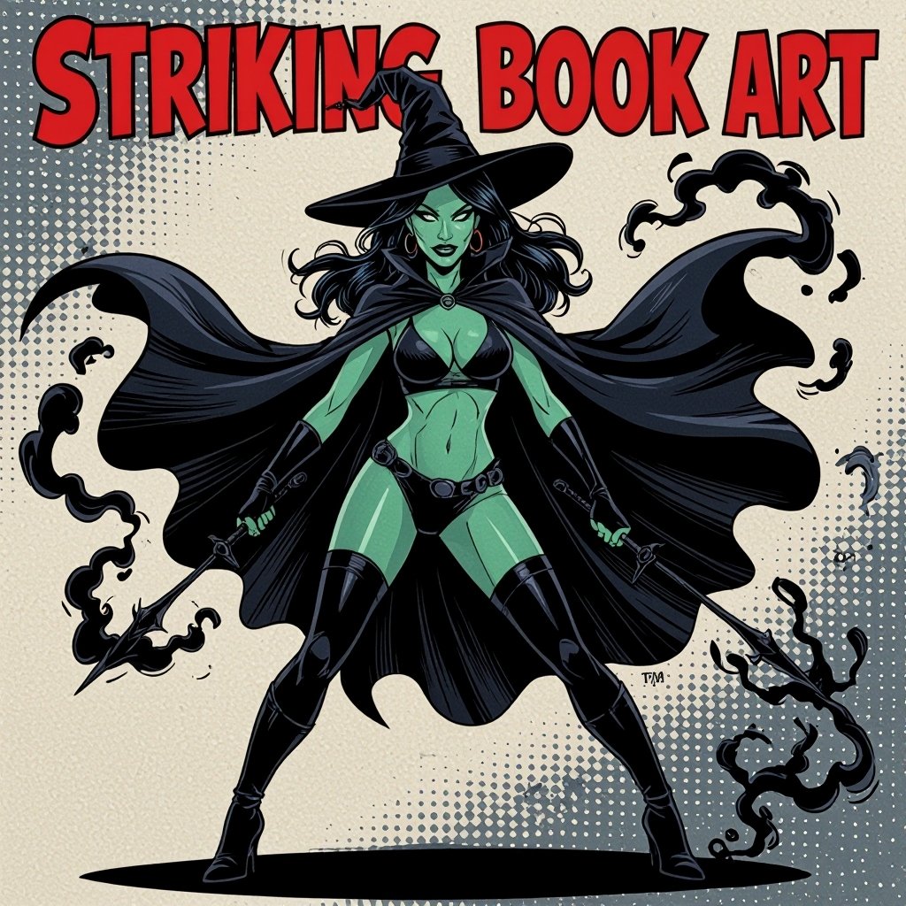 sexy shadow demon witch gypsy slate grey skin large black billowing cloak that emits darkness and shadow smoke. Two piece. Witches Hat.  Wields Black Evil Shadow Smoke Daggers