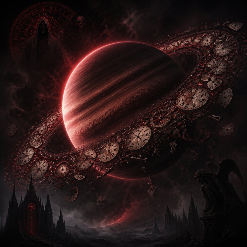 saturn with clocks