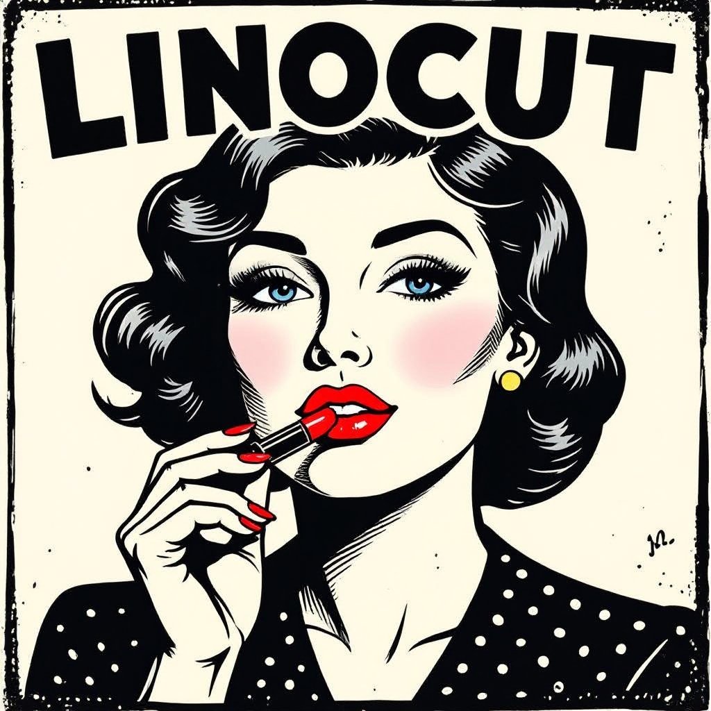 Create a character lady who will has attitude but is funny looking and loves lipgloss 