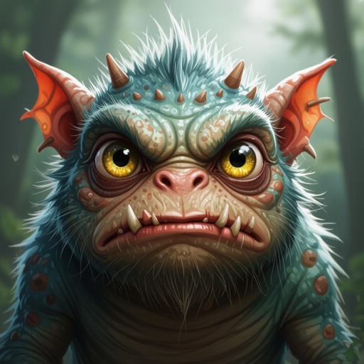 Create a funny but weird looking monster