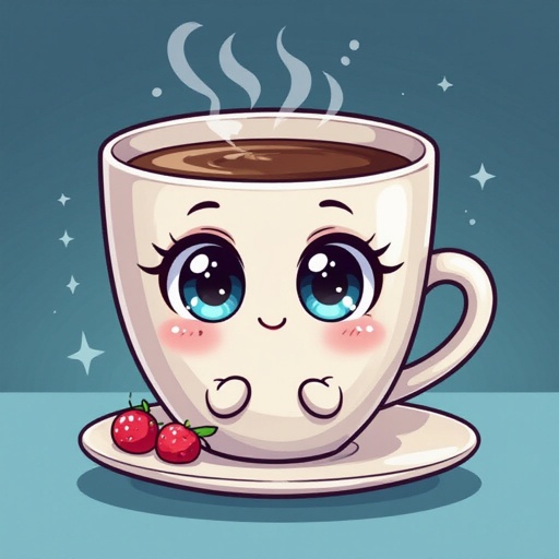 Cute cup who looks alive 