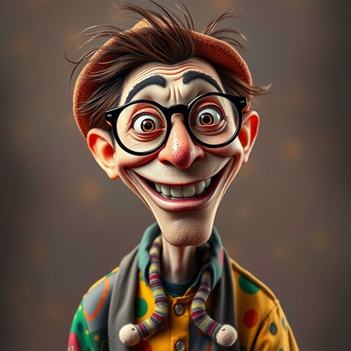 Create a funny looking man with very skinny legs 