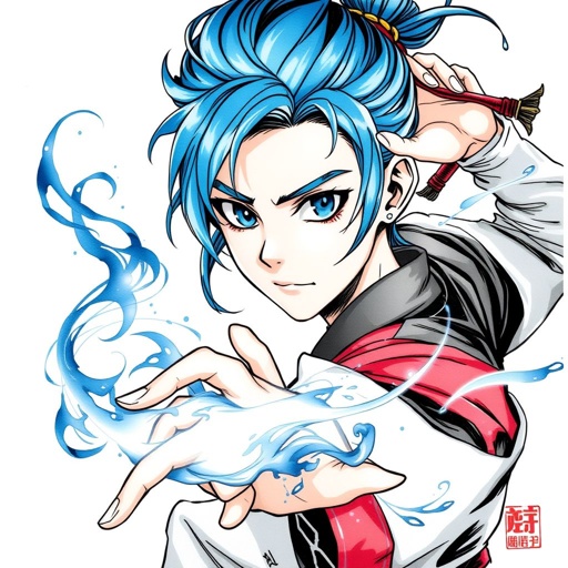 Ragazzo giovane di 14 anni. Occhi azzurri, capelli Blue, bello e affascinante. E un guerriero di arti marziali e conosce la magia della creazione o detta anche magia del null 