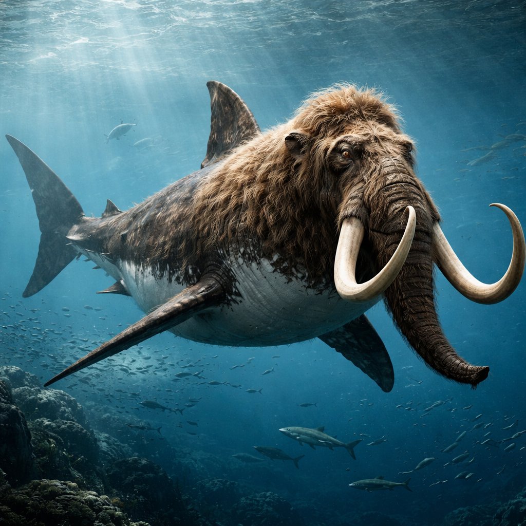 Wollymamoth mixed with a meglo