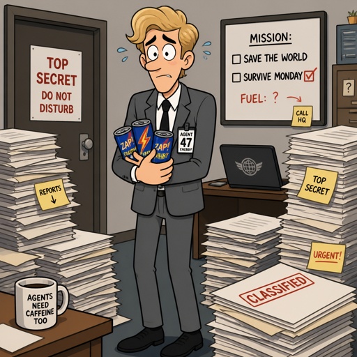 Agent gray ,nice wave blond hair, tallish,nice,doesn’t wear glasses, cares about partner, shy, good at his job,very organized but when a lot of work happens all at one and there's a limited time he can get very disheveled, likes his partner agent Ruby but to scared to admit it,smart,can work in any situation,energy drinks,can unintentionally be funny