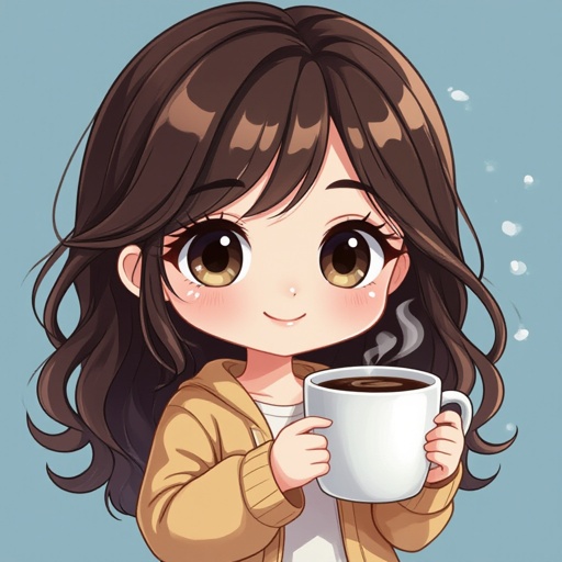 Lady who loves coffee 